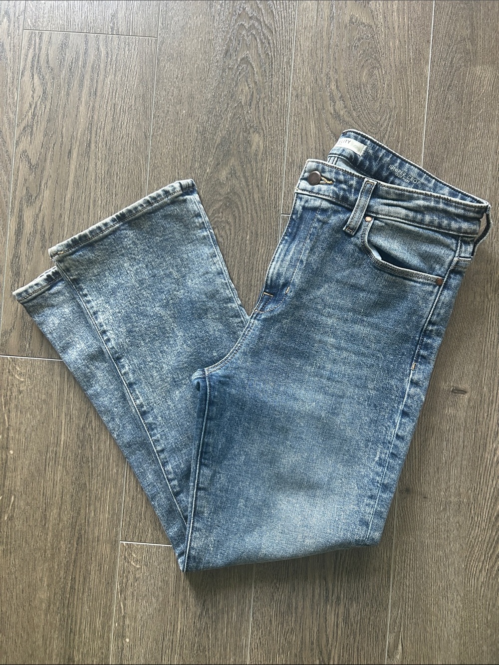 Anthropologie Fidelity Juniper Crop Mini Kick Flare